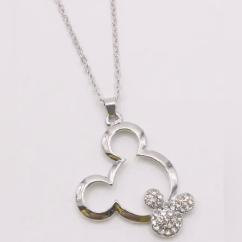 Mickey Mouse Silver with Crystals NWOT